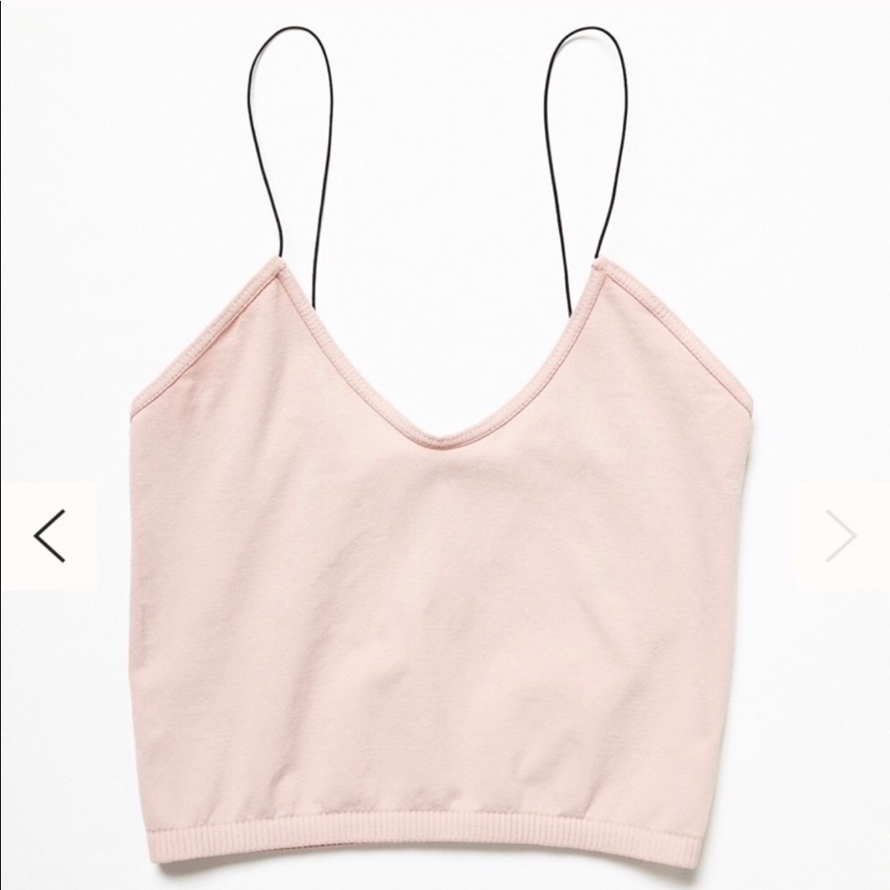 Free People Blush Skinny Strap Seamless Brami